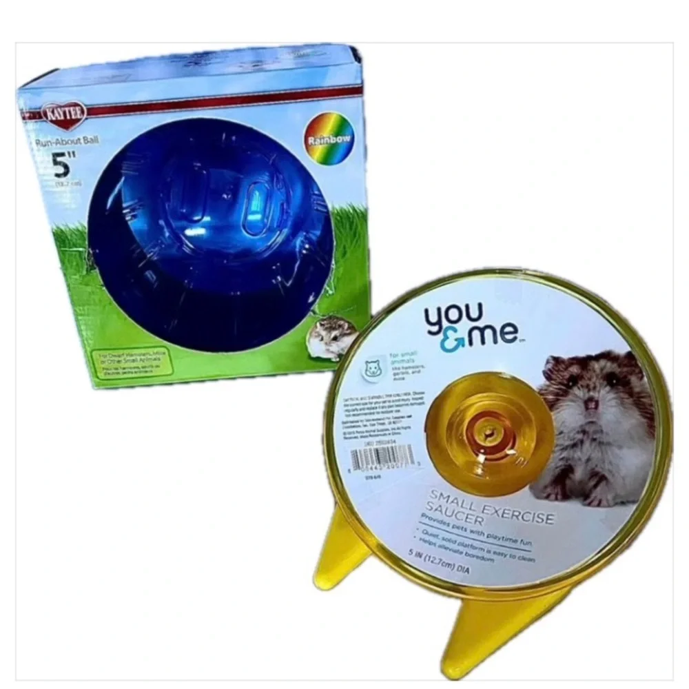 KAYTEE Run-About Ball & YOU & ME Small Exercise Saucer Set NWT 2 Items